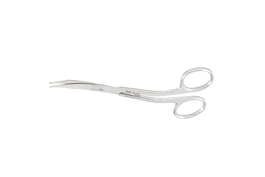 Goldman-Fox curved gum scissors 13cm with saw edge