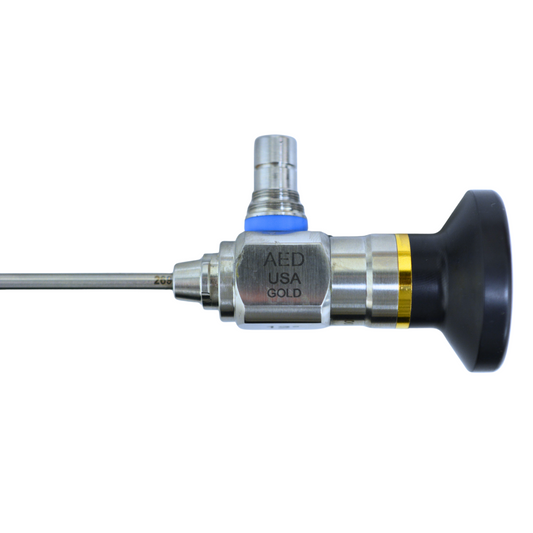 AED Gold Micro Laparoscope, 3mm x 30cm, 12 Degree, Reverse Light Post