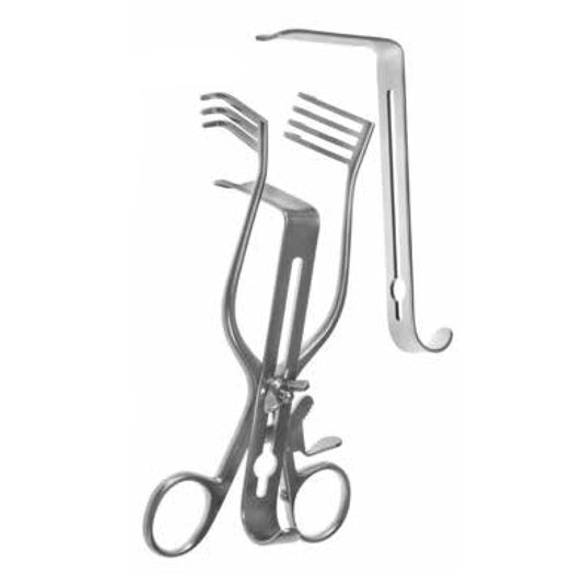 6 1/2 Henley Carotid Retractor  mod Weitl 3 center blades