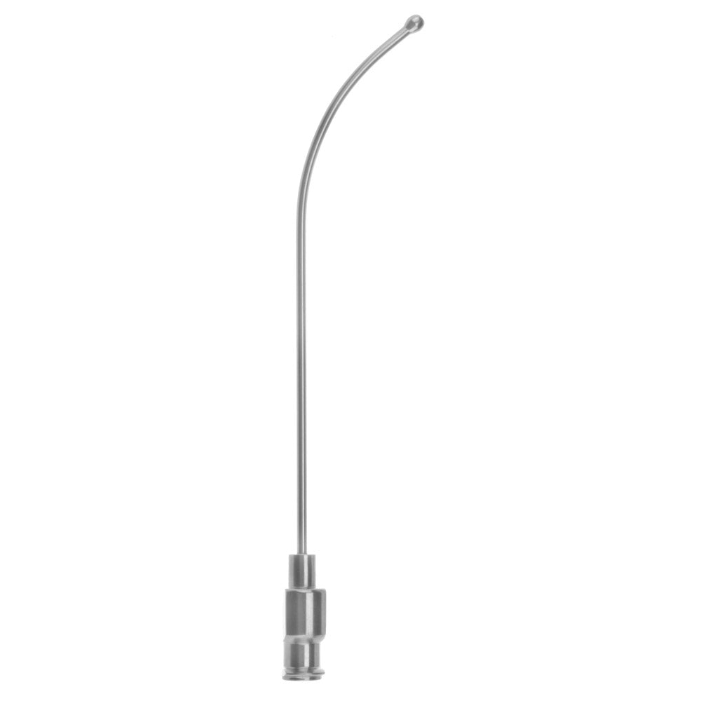 Suction Needle olive tip curved 1.5x80mm
