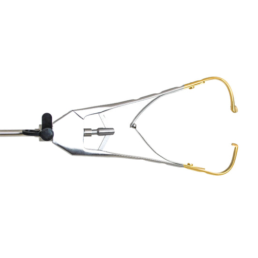 AED Mathieu Handle Laparoscopic Needle Holder, 33cm, Straight Jaw