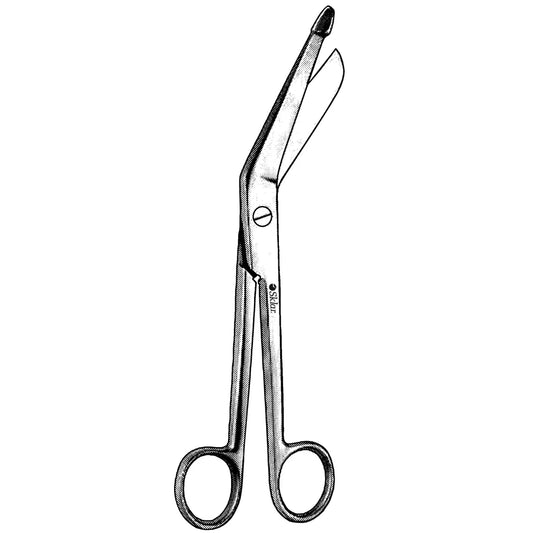 Bergmann bandage scissors 23cm with angled blunt probe tip