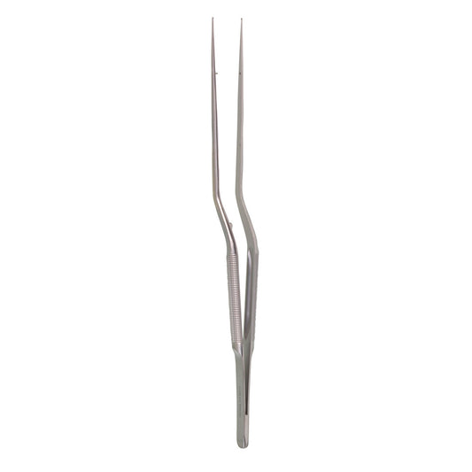 Micro Ring Tip Bayonet Forceps  Round Handle Lightweight