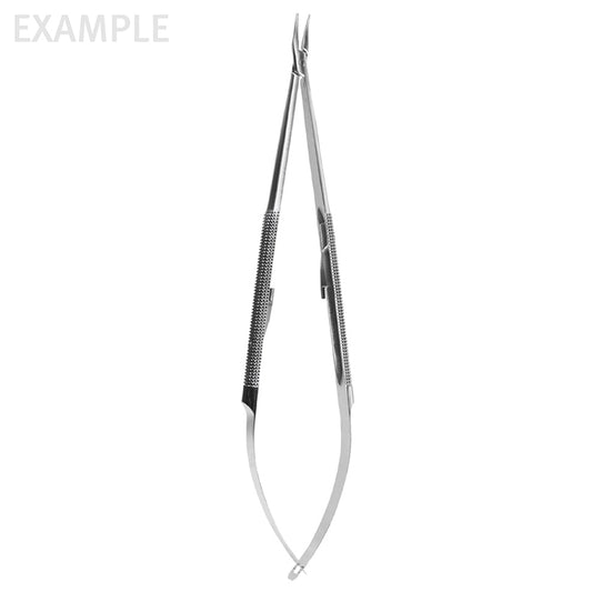 9 1/4 FineTouch Micro Needle Holder  curved lock long knurl