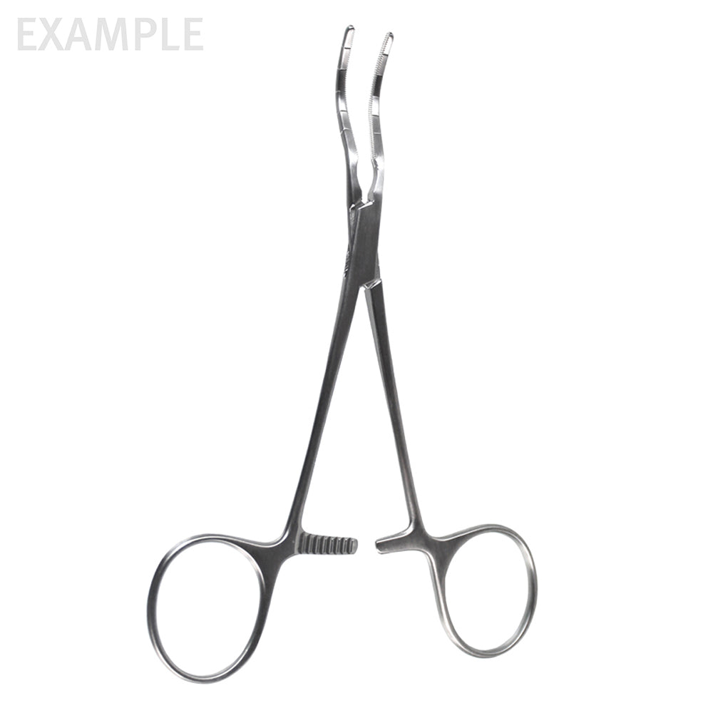 5 1/4 Cooley Pediatric Clamp  straight shanks straight jaw