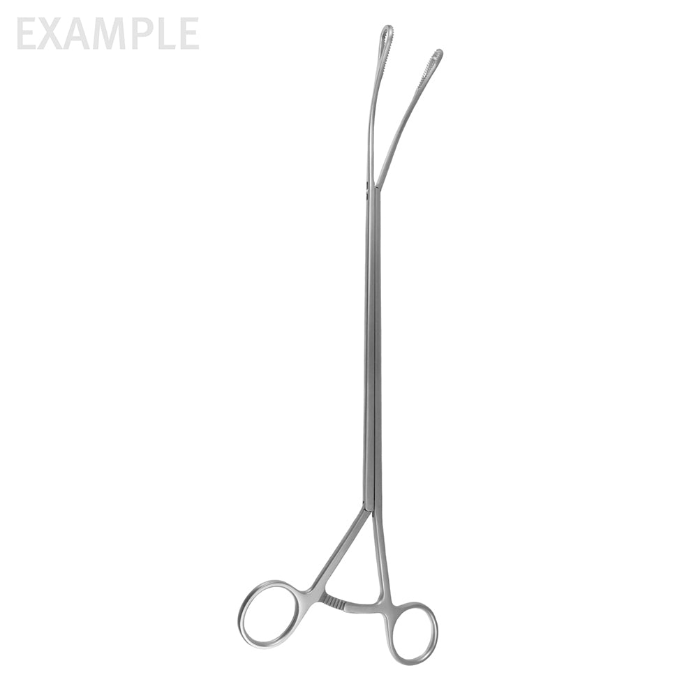 13-1/2 VATS Foerster Forceps 7mm Shaft 12mm Oval Jaws