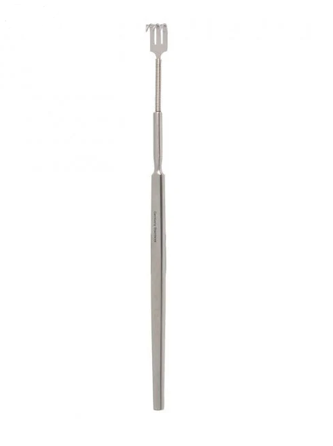 6 1/4" Flexible Neck Retractor with 2 sharp prongs
