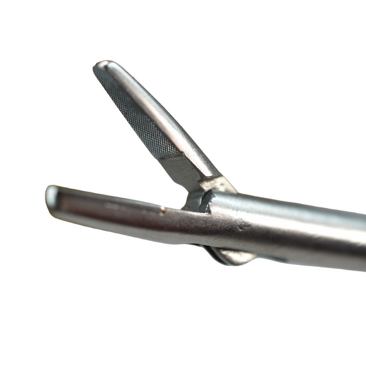 AED Non-Magnetic Needle Holder Forcep, Axial Style Handle w/ Insert, 5mm x 36cm