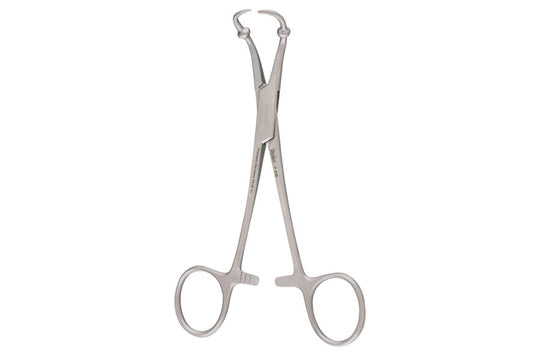 Roeder towel forceps 13 cm with ring handles