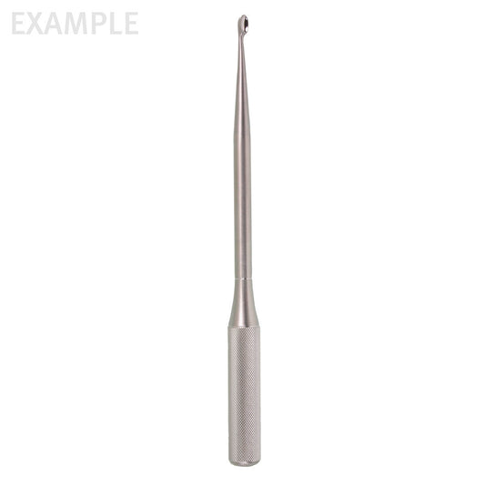 Spinal Fusion Curette &#8211; knurl handle straight 6