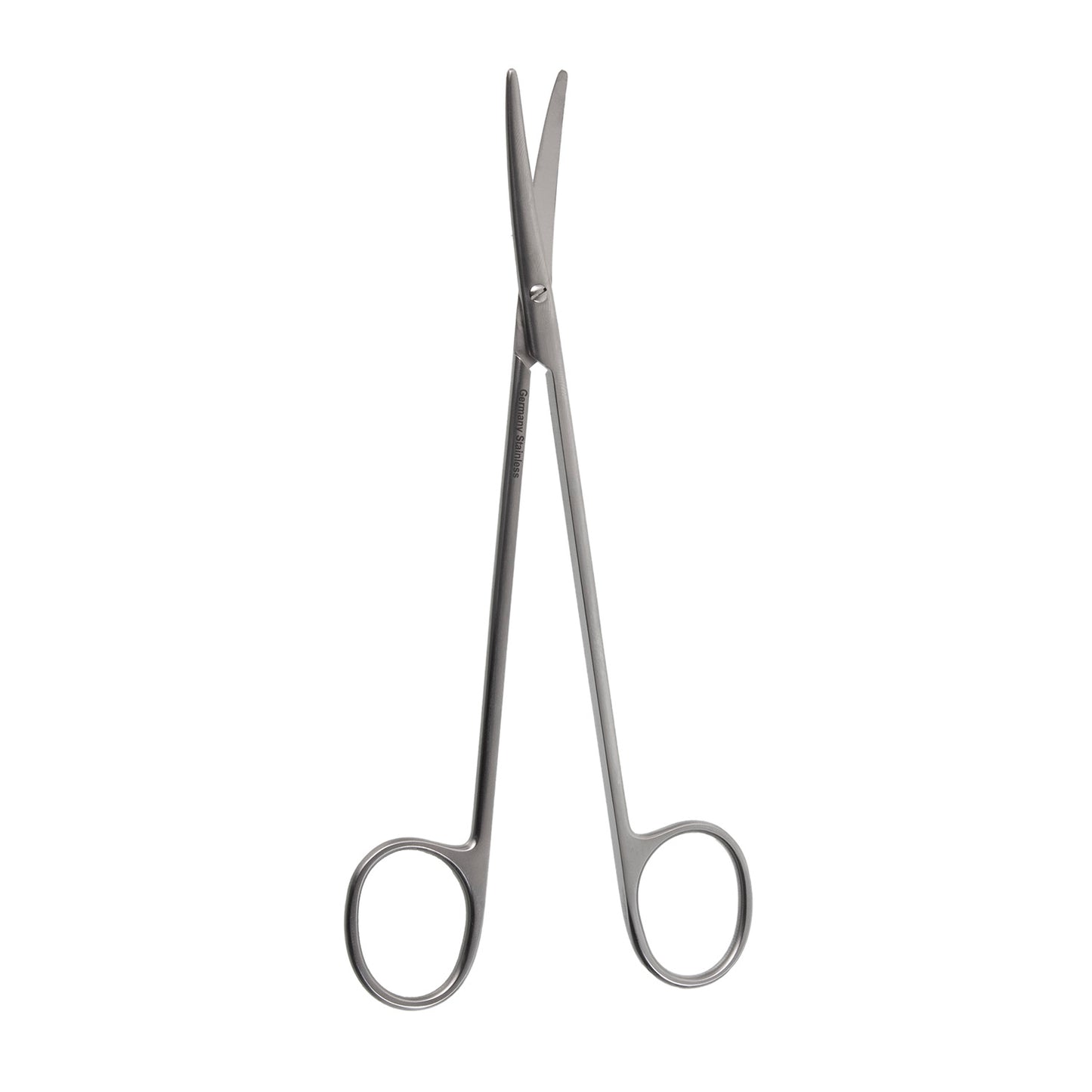 Malis Neuro Scissors, curved, semi sharp.