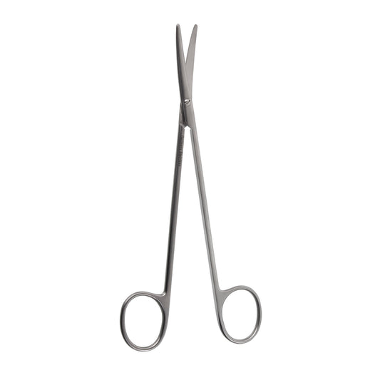 Malis Neuro Scissors, curved, semi sharp.