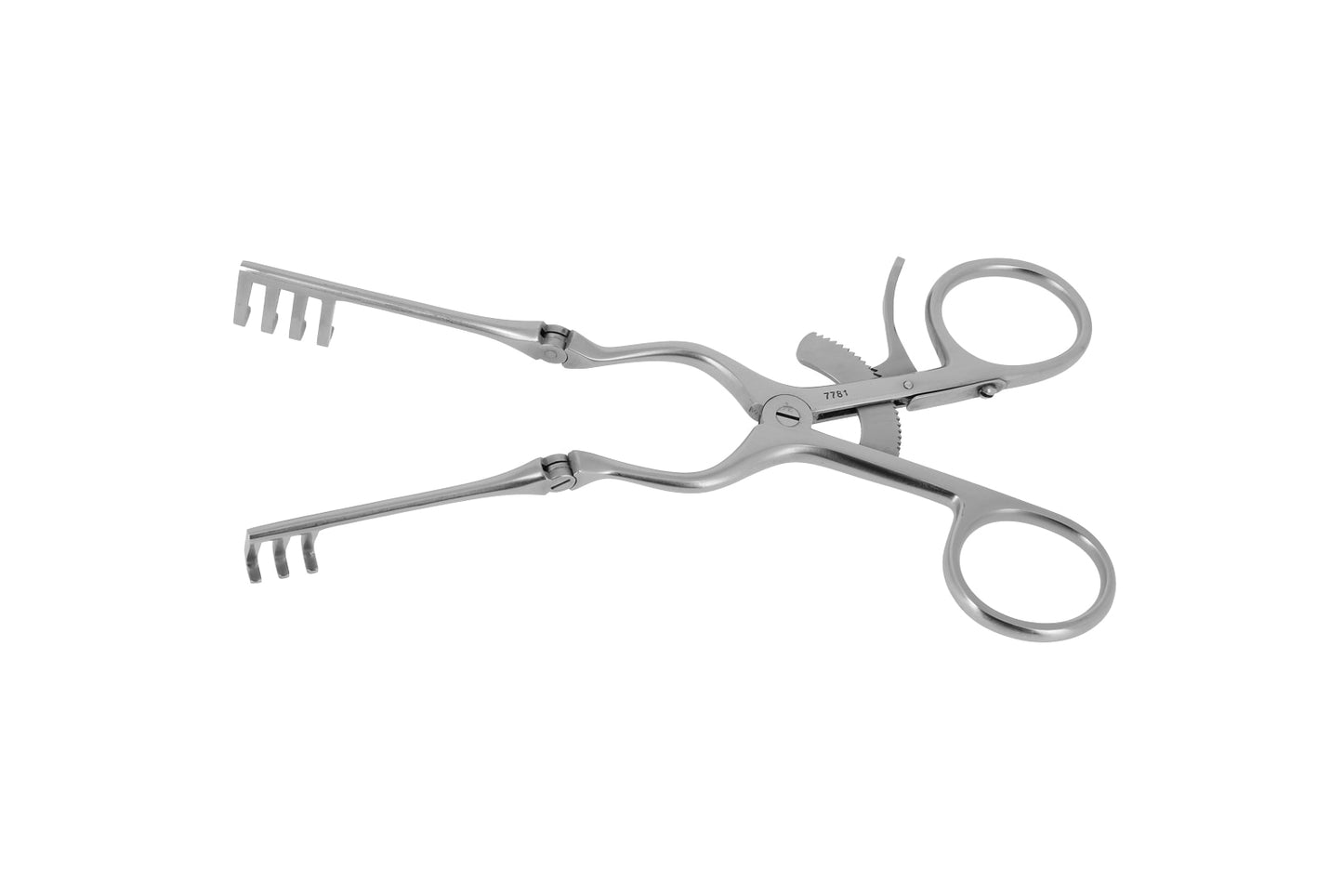 Beckmann self-retaining retractor 31cm with sharp 17x26mm blades