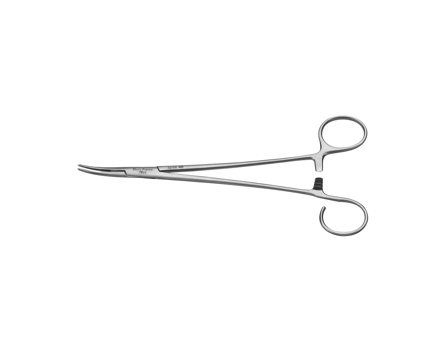 Schnidt tonsil forceps 19cm curved with open ring handles