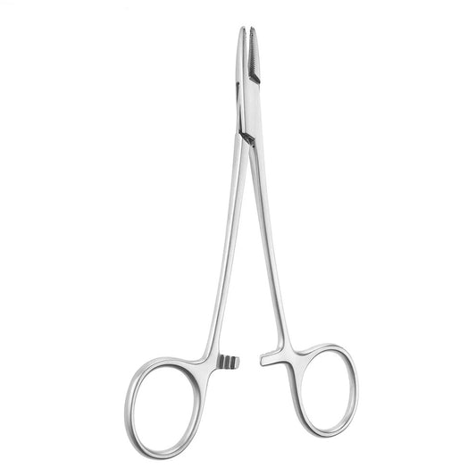 7" Brown Needle Holder heavy convex