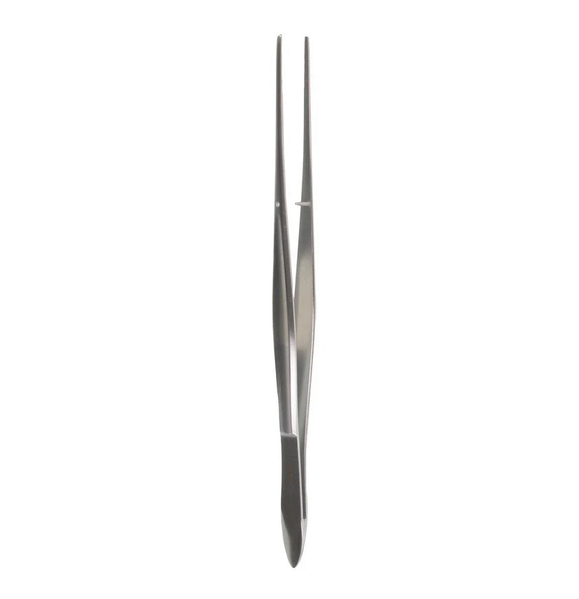 7" Cushing Forceps with gutsch handle dress serrated tips 
