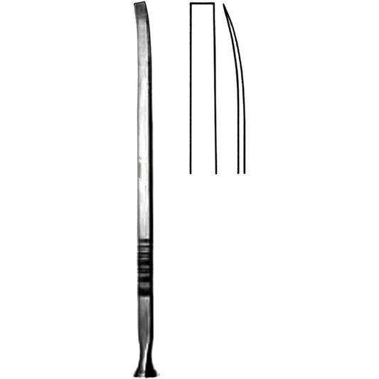 7" Epker Osteotome, Sharp Curved 8mm
