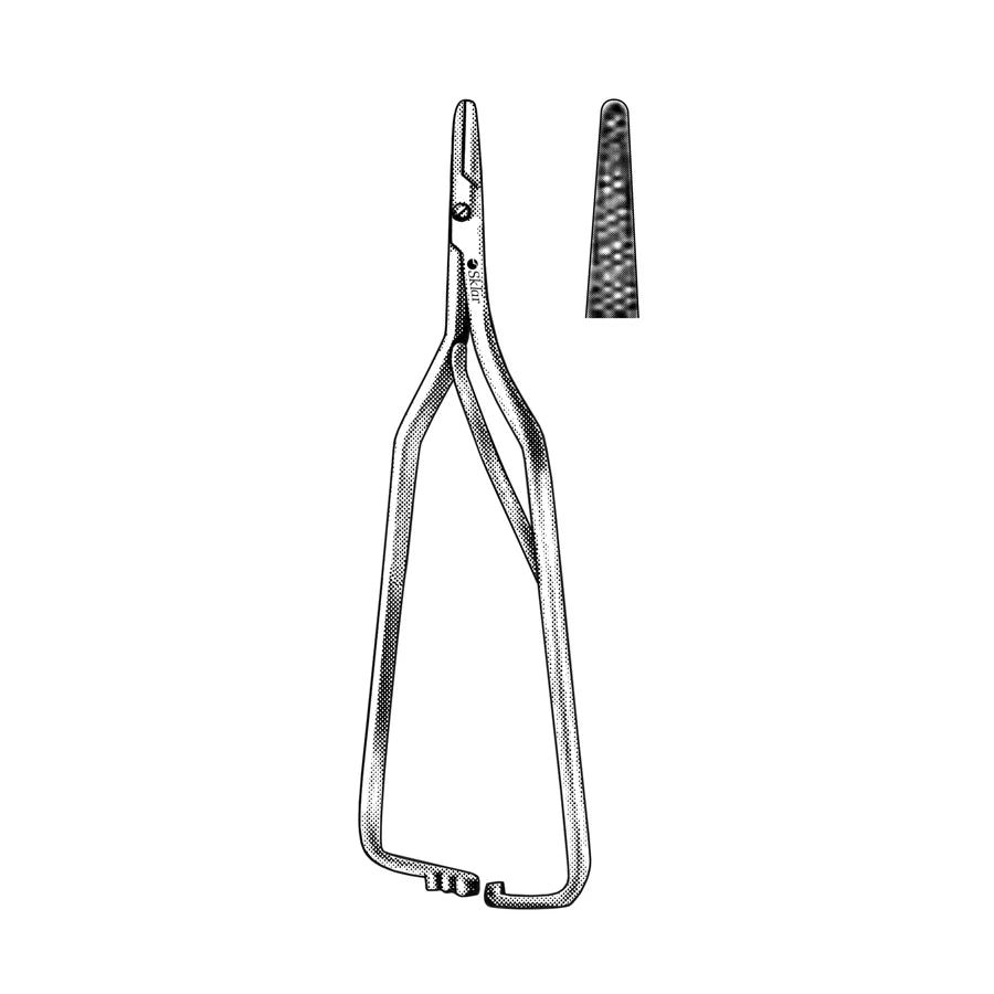 Arruga serrated straight needle holder, 16cm