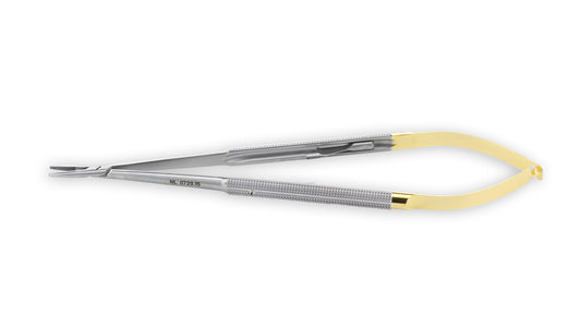 7 Micro Needle Holders 10mm handle 0.5mm tip straight w/ lock