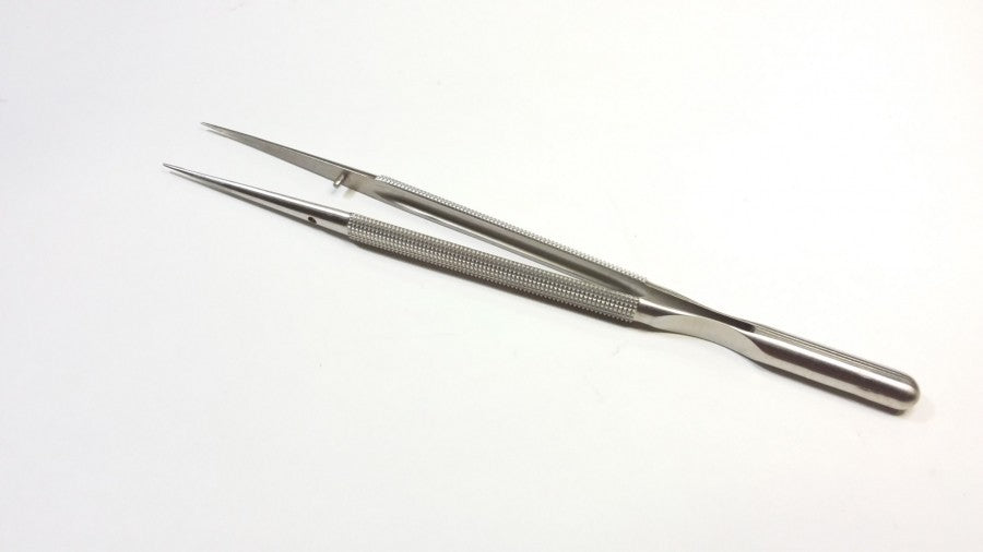 8 1/4 Micro Ring Tip Forceps .8mm ring