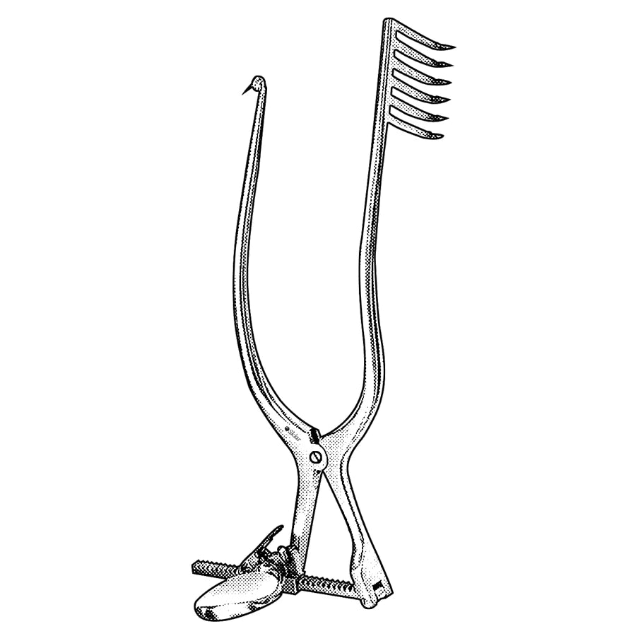 Knighton retractor 18cm with right-hand-side blades