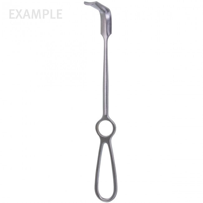 OBWEGESER Soft Tissue Retractor, CURVED UP, 5x18mm, 23cm