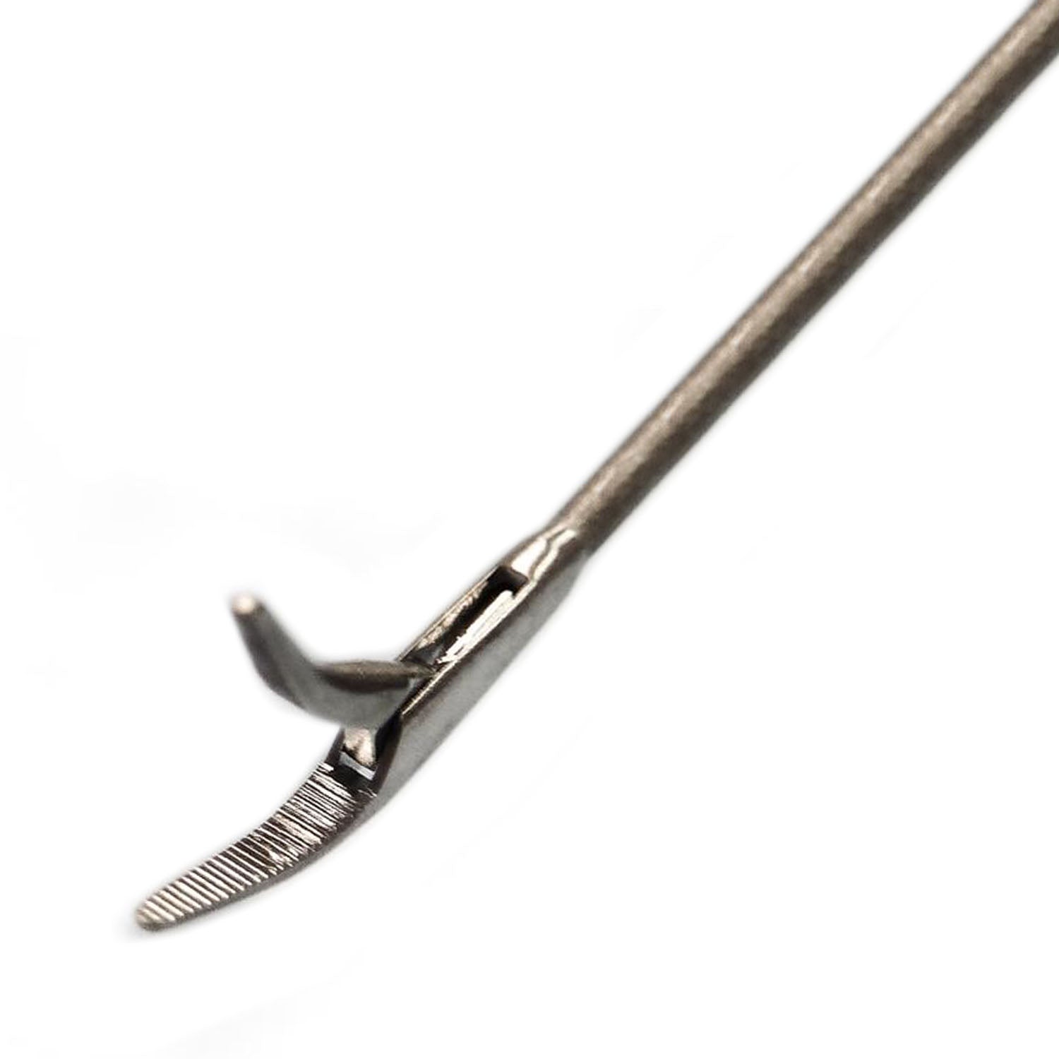 Storz Micro Alligator Forceps With Serrated Jaws Curved Up