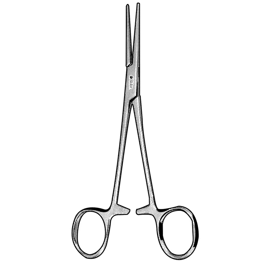 Crile-Rankin hemostatic forceps, 1x2 teeth, straight, 16 cm