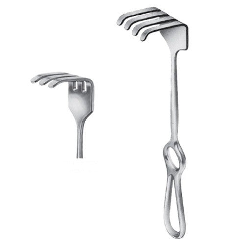 8" Israel Retractor with 3 prongs