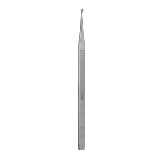 Curette, large, 2.25x3mm serrated,ang 35°,