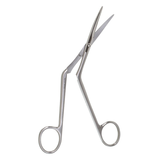 Knight Nasal Scissors (Curved Right, Serrated Blade, 3-1/2inch; WL, 6-1/4inch; OL)