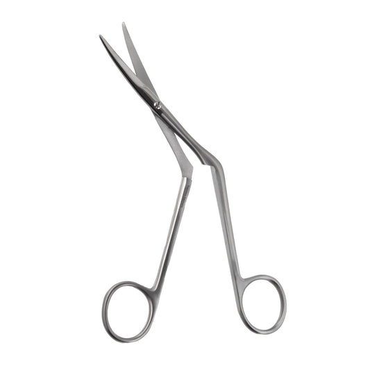 Knight Nasal Scissors (Curved Left, Serrated Blade, 3-1/2inch; WL, 6-1/4inch; OL)