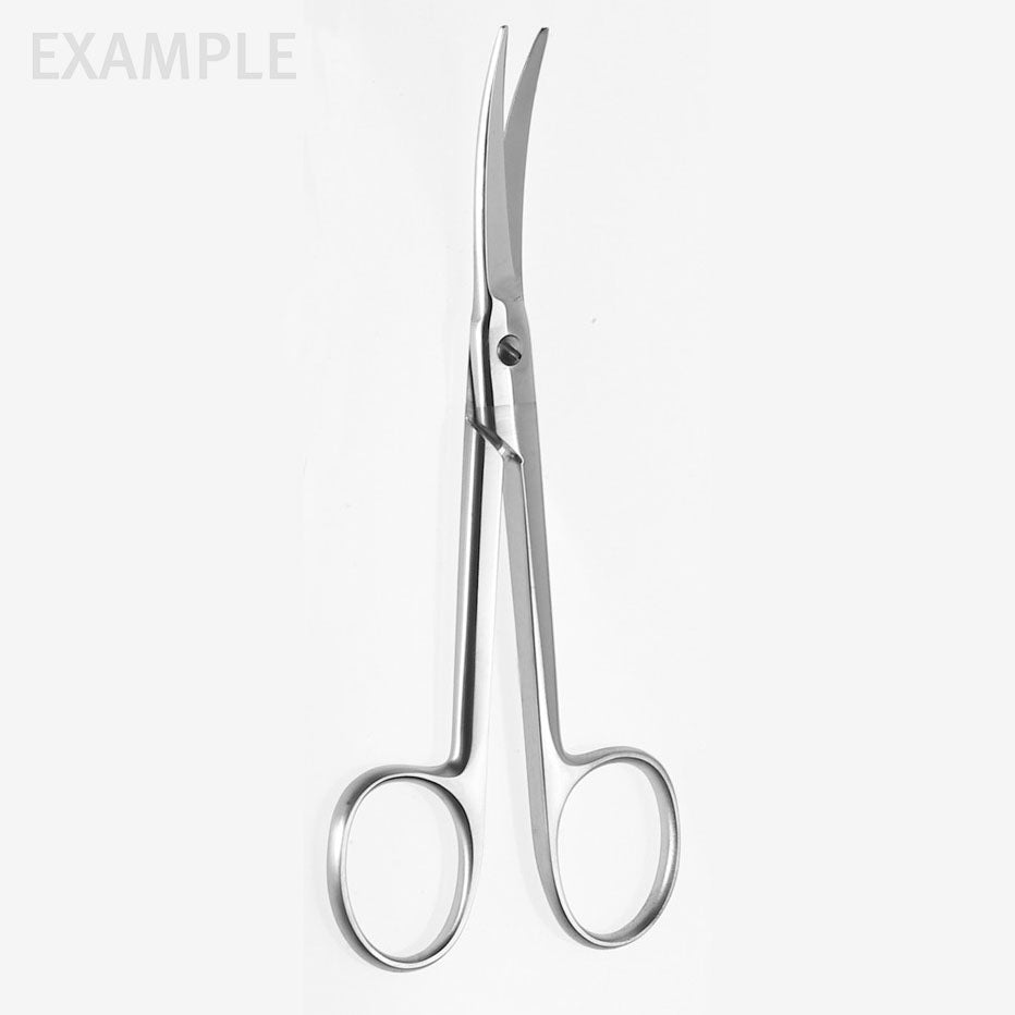 5 1/2 Brown Dissector Scissors heavy handle delicate blades straight