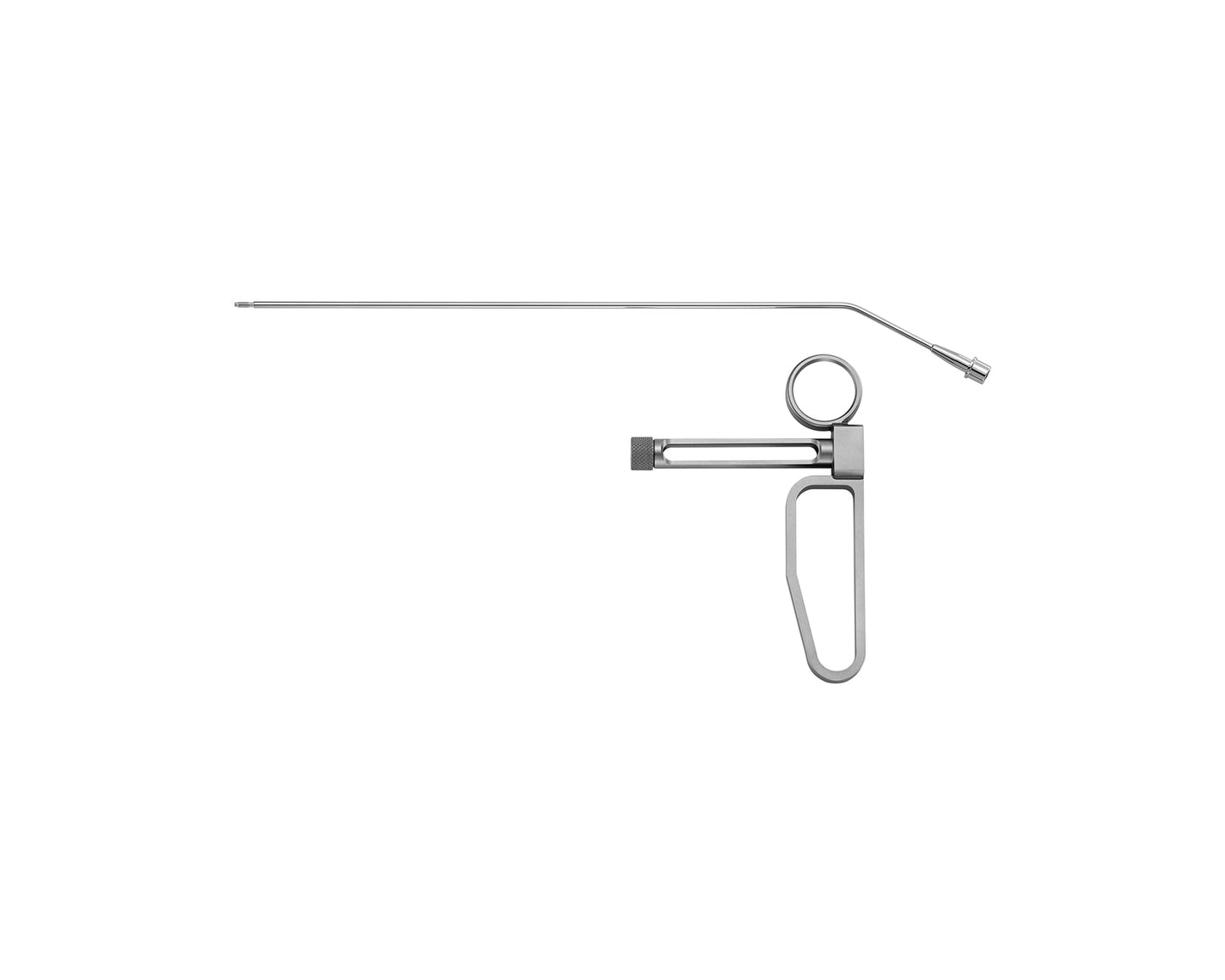 Injection cannula 23cm straight bayonet shape