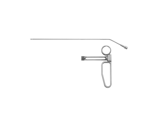 Injection cannula 23cm straight bayonet shape