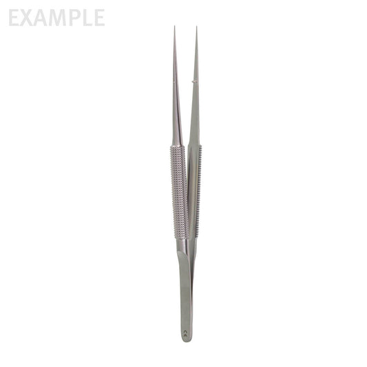 15cm Forceps &#8211; .3mm tip curved 8mm dia