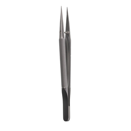 Micro Forceps (8mm diameter round handle, straight tip, 4 3/4 inch)