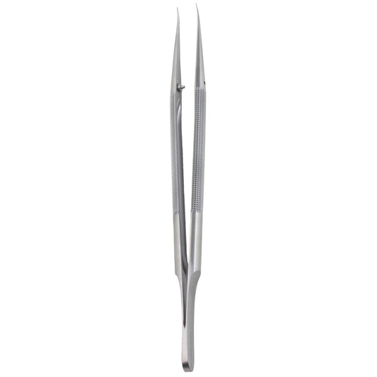 Curved Tip Micro Forceps (8mm round handle)