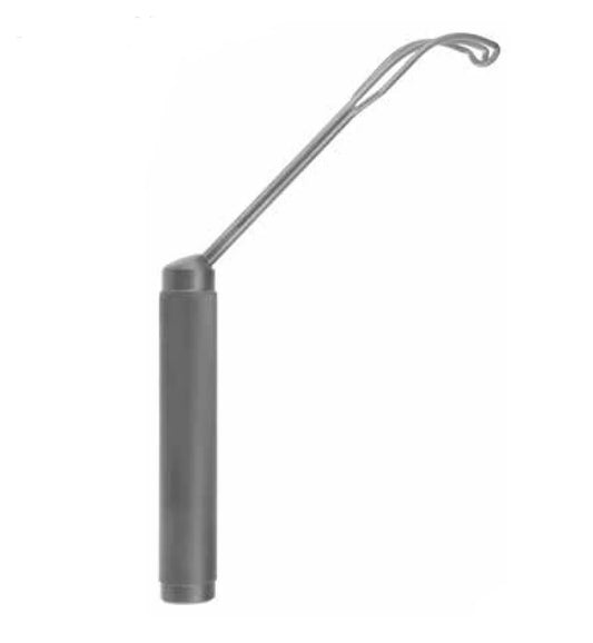 9 1/4 Cooley Atrial Valve Retractor.  right serrated blade