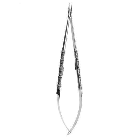 9 1/4 FineTouch Micro Needle Holder  curved lock long knurl