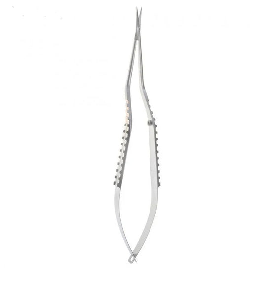 9 1/4" Micro Scissors - serrated bay blade curved up