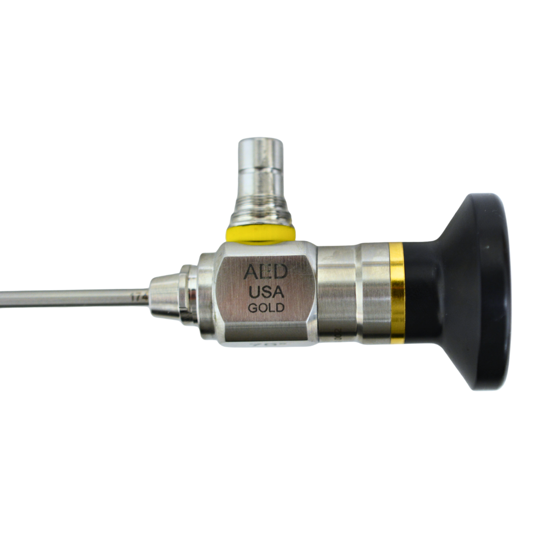 AED Gold Micro Laparoscope, 3mm x 30cm, 70 Degree, Reverse Light Post