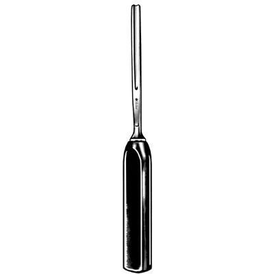Straight gouge 5mm cutting width 25cm with composite handle