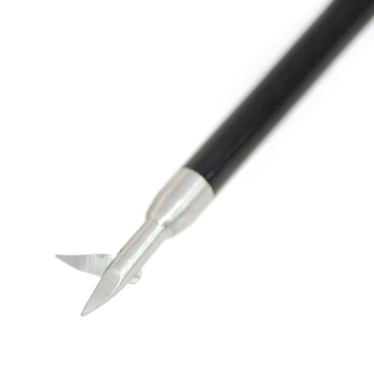 AED Micro Curved Left Scissor, S/A, 5mm x 33cm