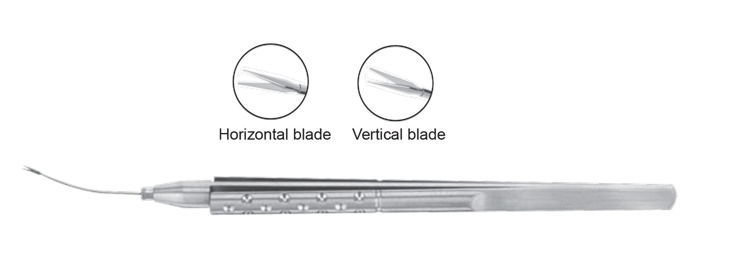 Alio MICS Scissors 23 gauge curved shaft