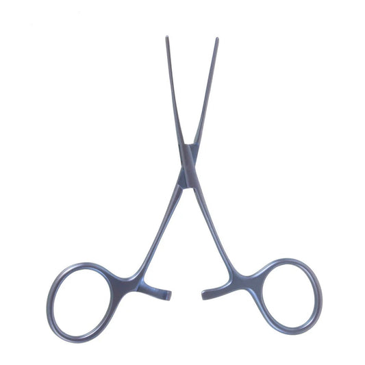 Baby Vascular Clamp  3.5mm straight jaws slight angled shanks