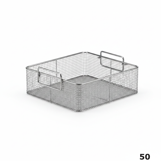 1/2 Half-Size Stainless Steel Wire Basket