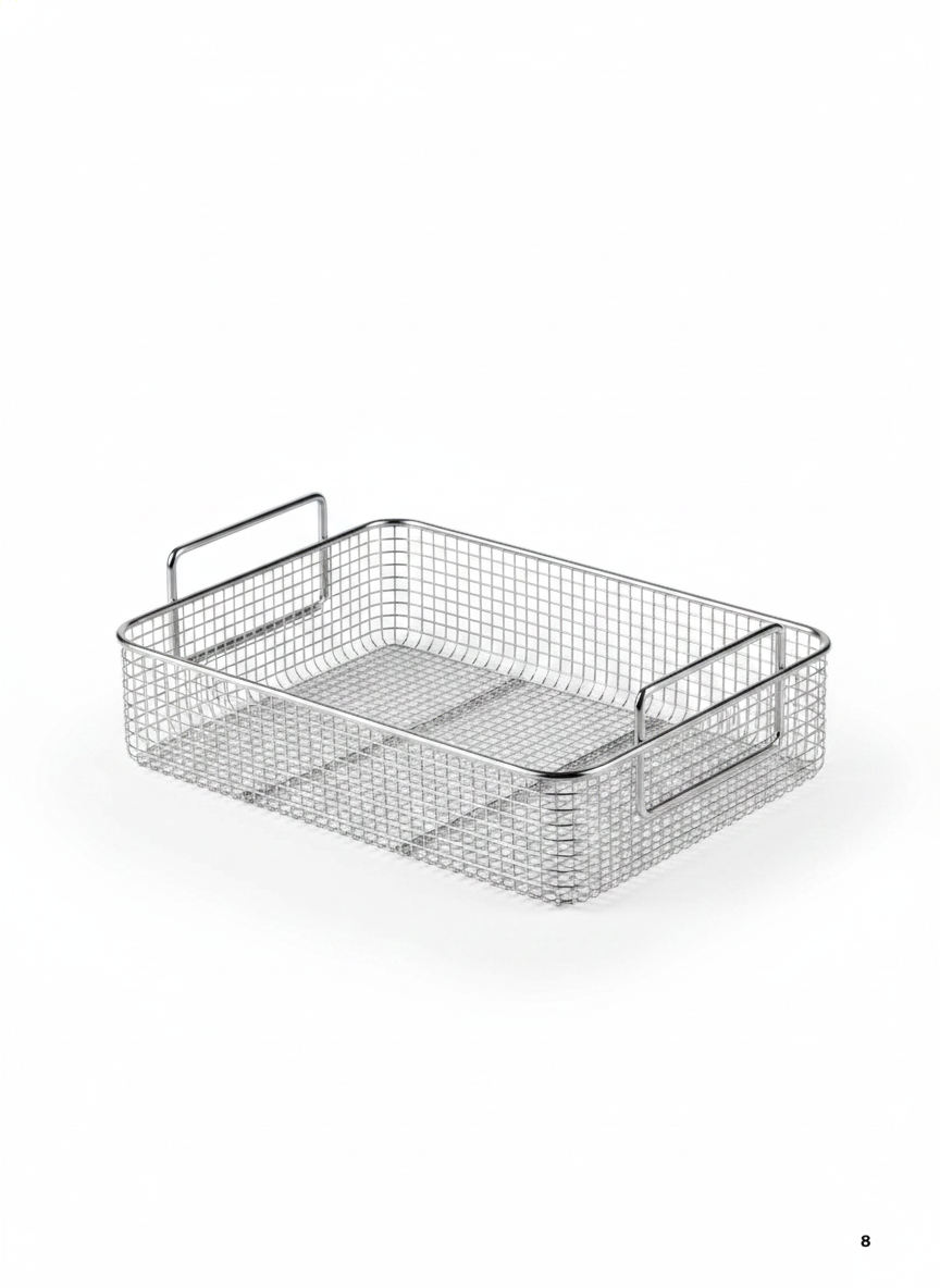 3/4 Three-Quarter Stainless Steel Wire Basket
