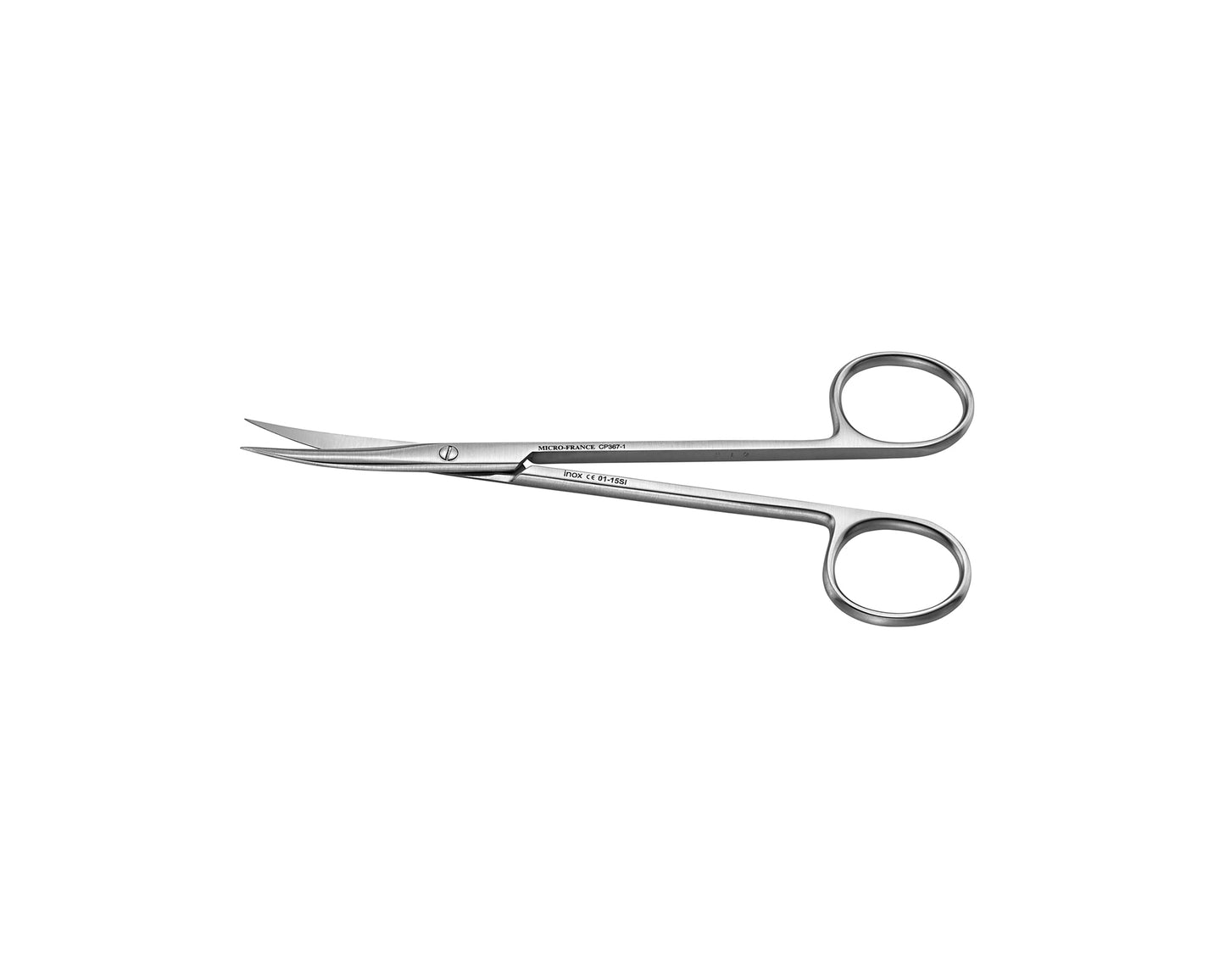 Quinby curved gum scissors, 12 cm