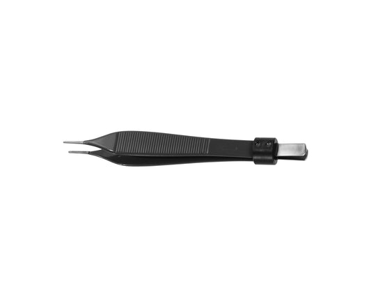 Non-stick bipolar forceps, straight, 1.0mm blunt, 180mm